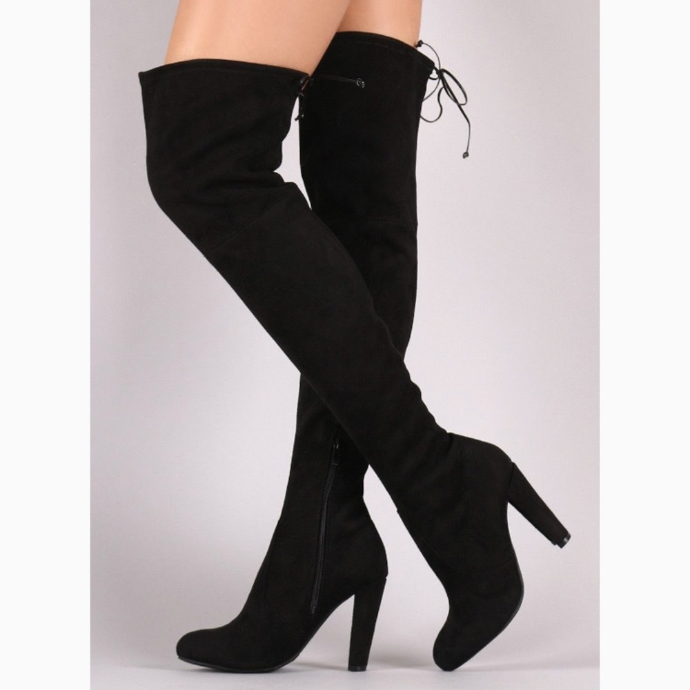 Wild Diva Lounge Suède over the knee boots